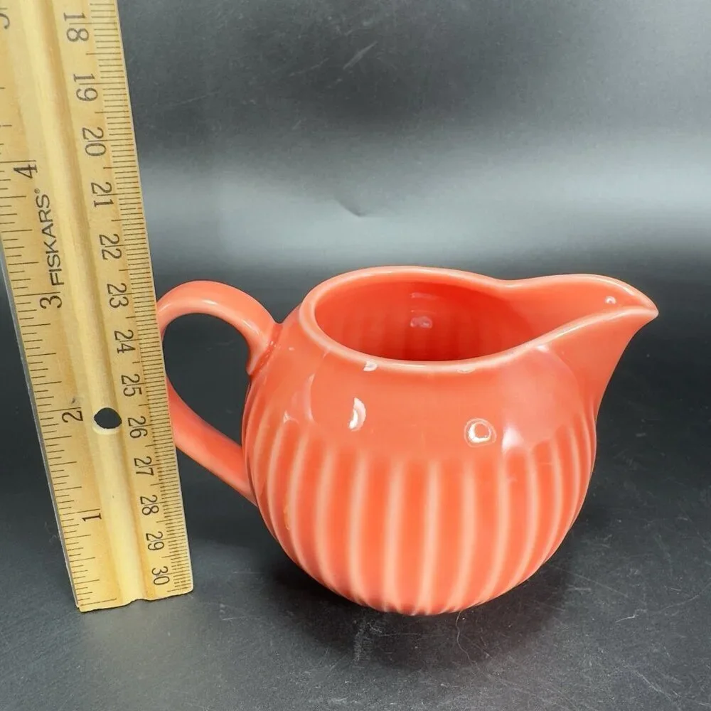 Royal‎ Doulton Symphony Porcelain Small Pitcher Creamer Jug Flaming Orange Glaze